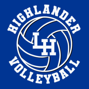 HIGHLANDER VOLLEYBALL - T-SHIRT - ROYAL BLUE - 1G2JKC Design