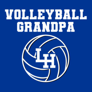 VOLLEYBALL GRANDPA - T-SHIRT - ROYAL BLUE - J1ZVGK Design